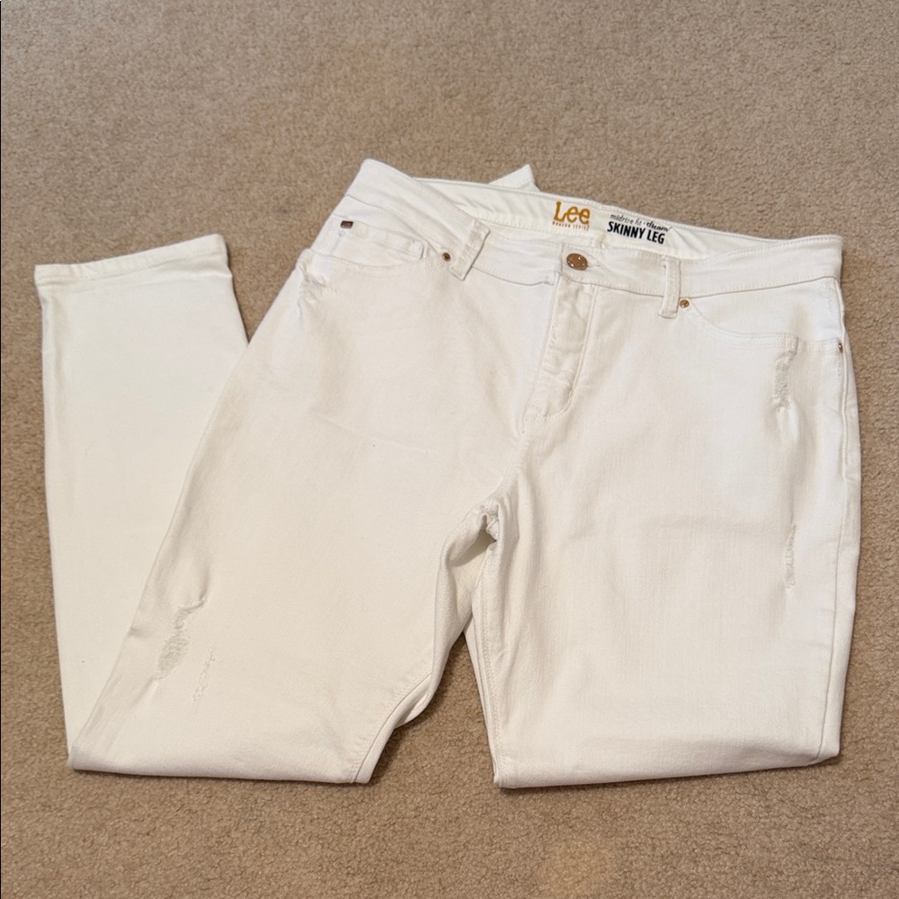 Lee Classic White Denim Jeans